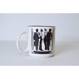 Vintage New York Mug, Art Deco Style, 80's, Coffee Mug